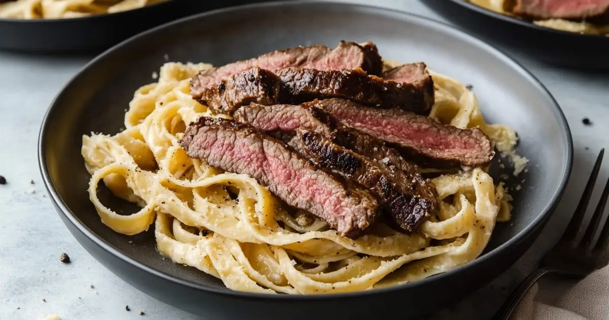 Creamy Steak Fettuccine