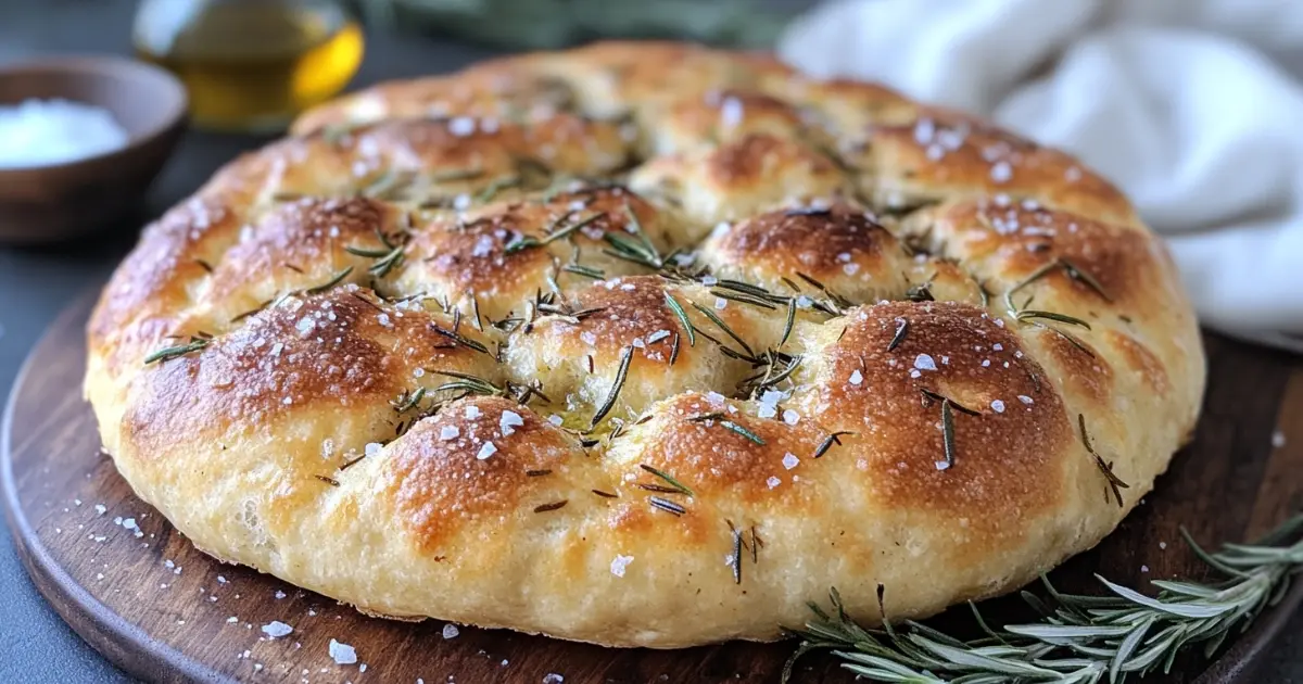 Sourdough foccacia