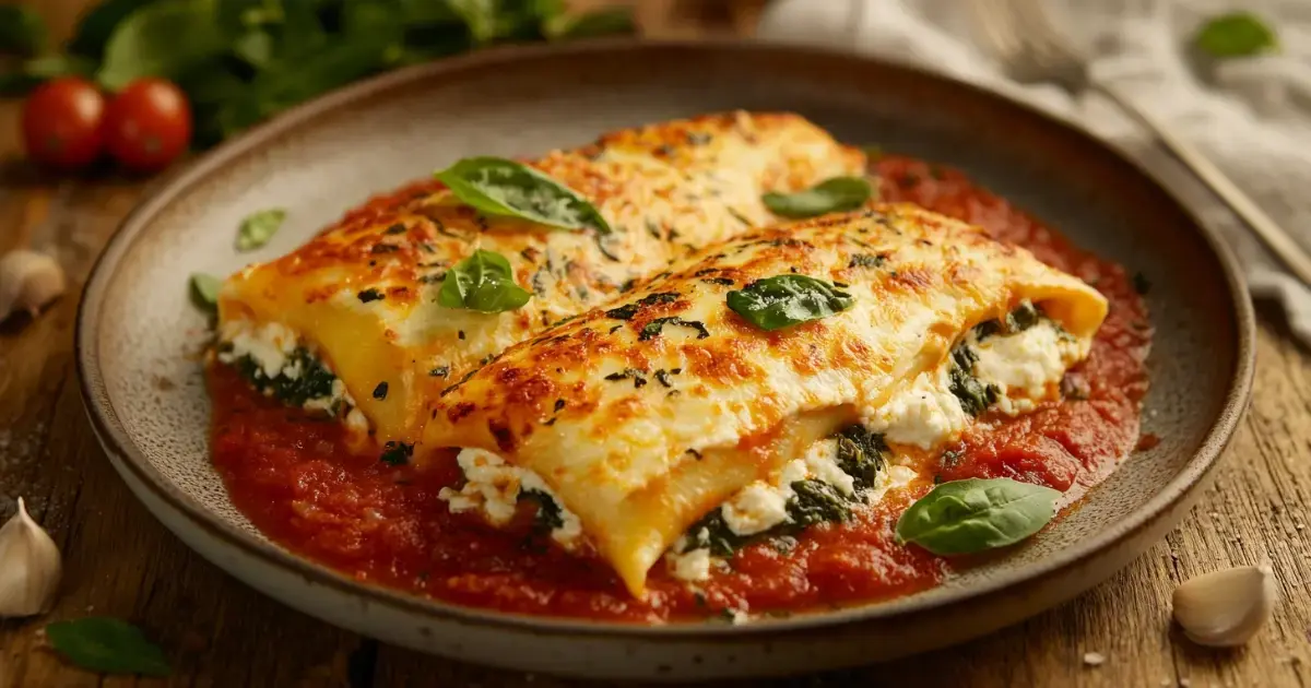 Spinach and Ricotta Cannelloni