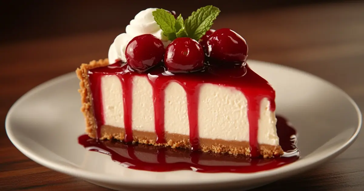 no bake cherry cheesecake